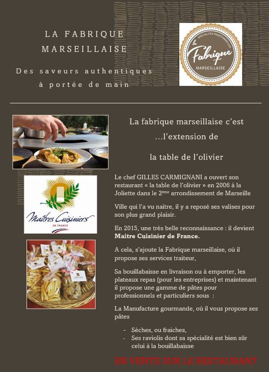 La Table de l'Olivier - Restaurant Marseille - restaurant a faire Marseille